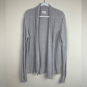 All Saints Gray Open Front Cardigan